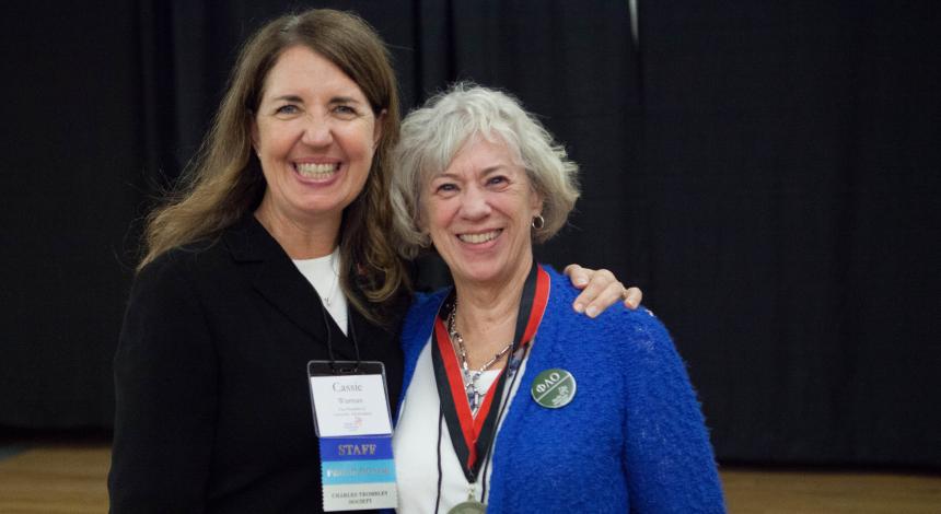 Barbara Crandall with Cassie Warman