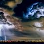 storm clouds with lightning