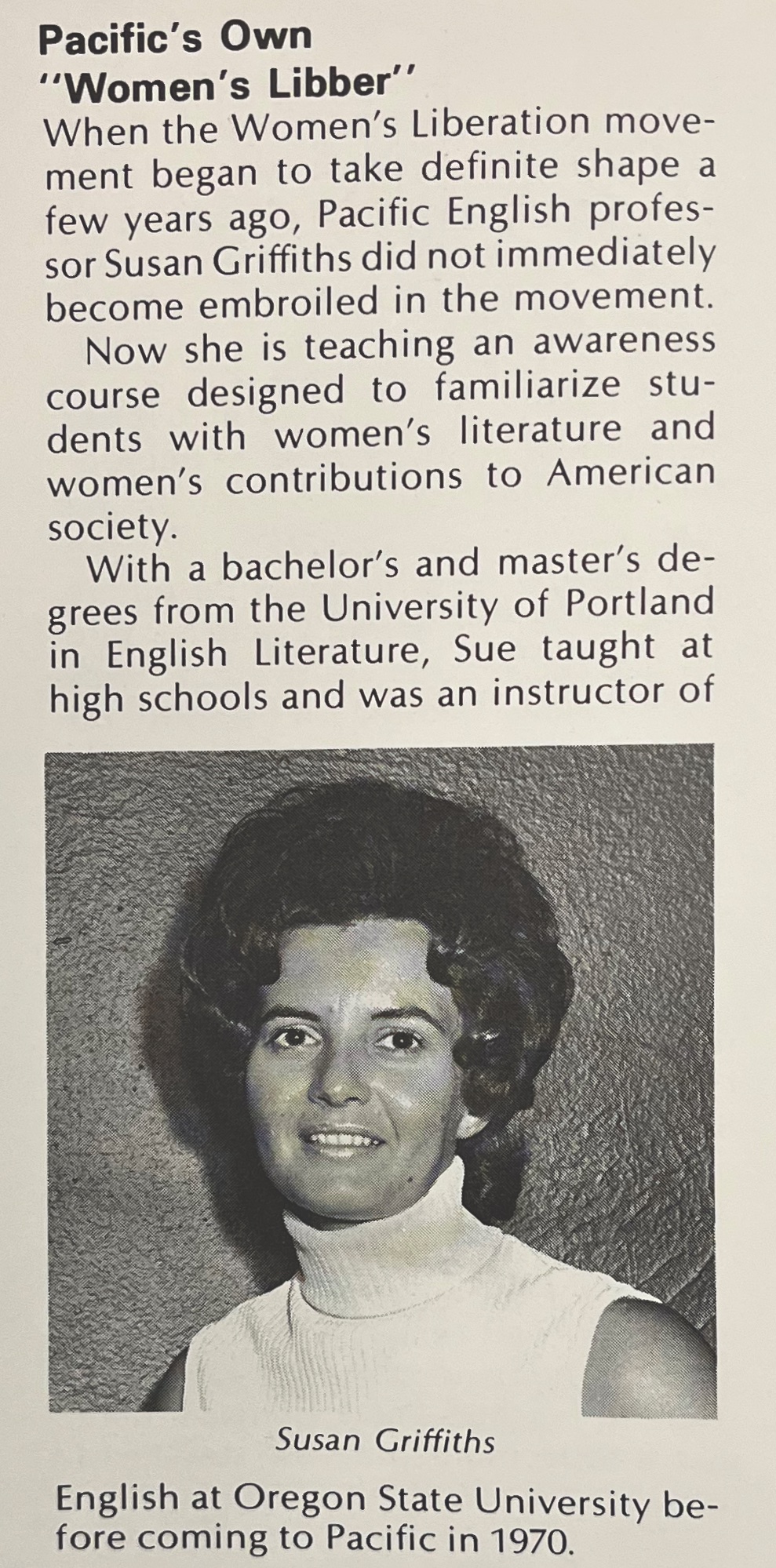 susan Griffiths