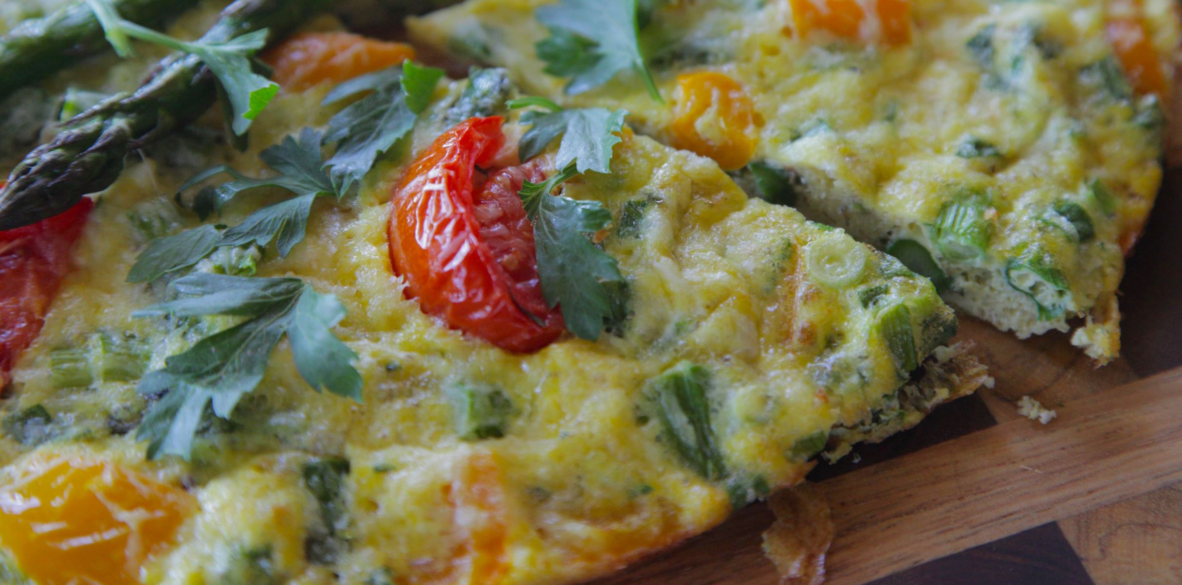 Asparagus Fritatta from book "梦幻厨房：眼睛健康食谱"