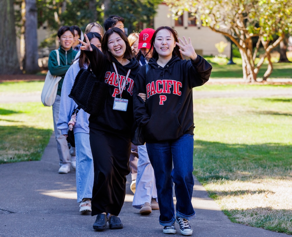Pacific students on campus