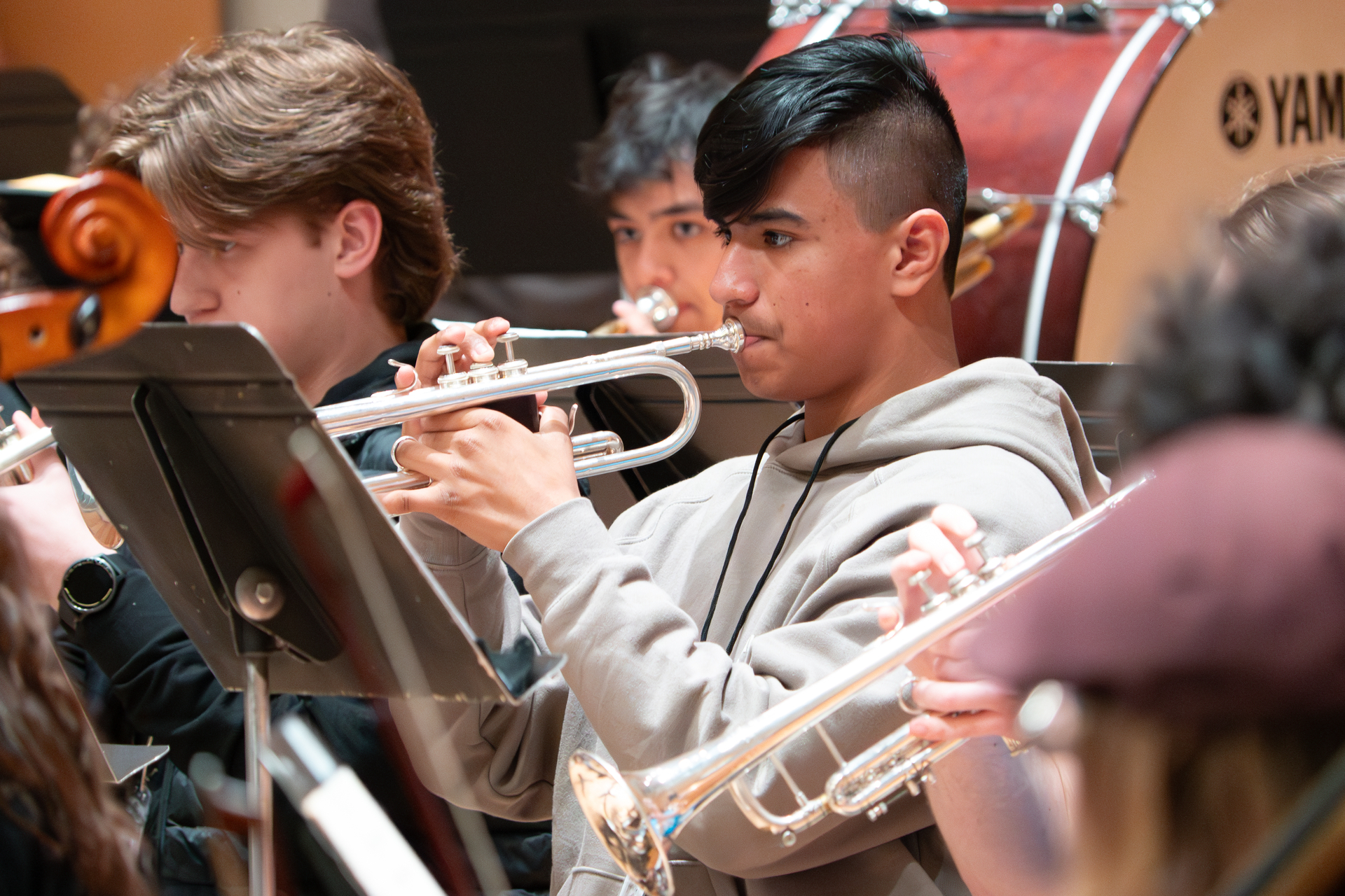 High school students perform at Music in May