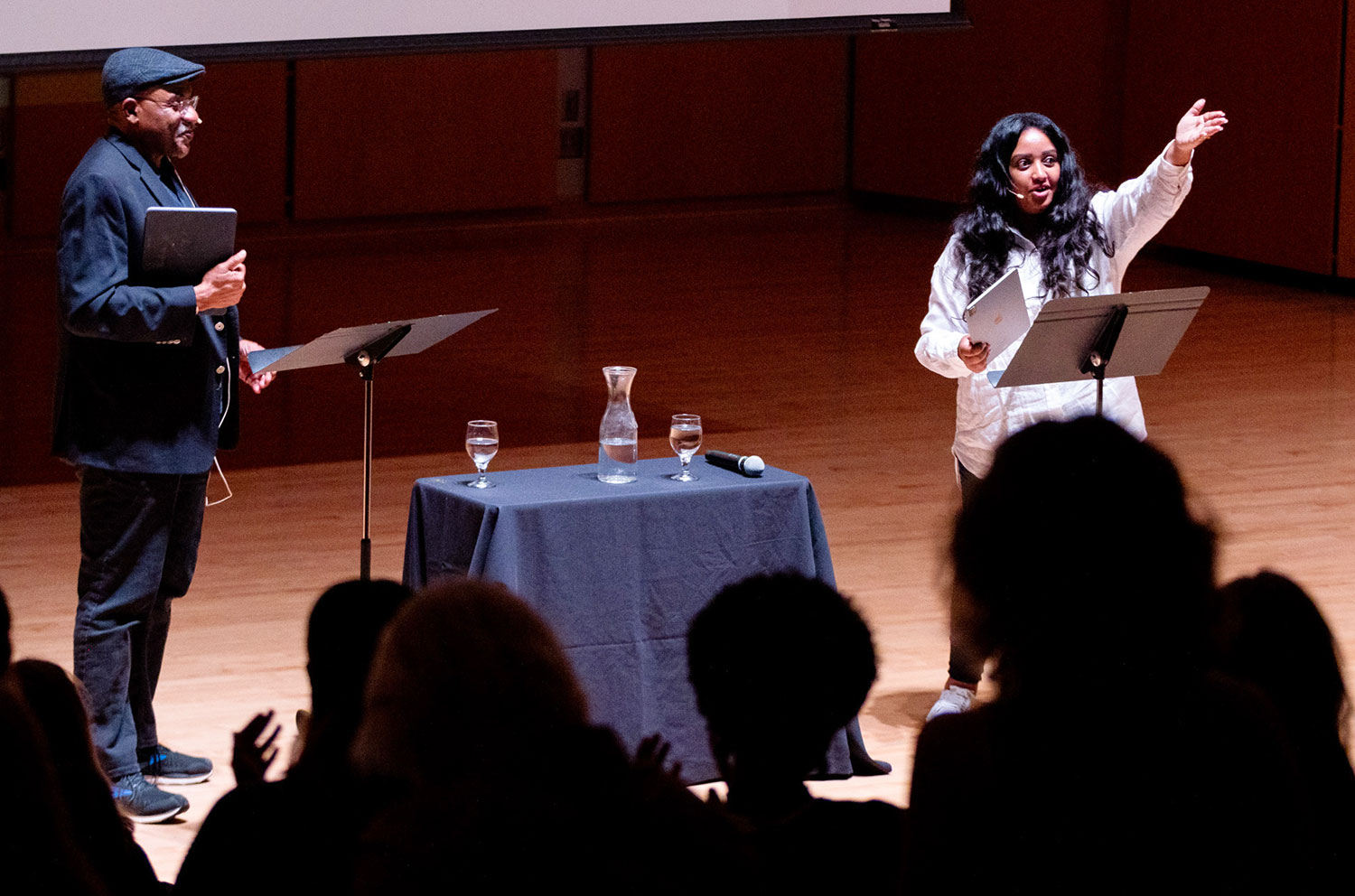 Kwame Daws and Mathem Shifferaw At 2024 MFA Faculty Readings