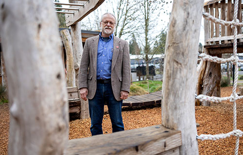 Mark Bailey In Outdoor Classroom