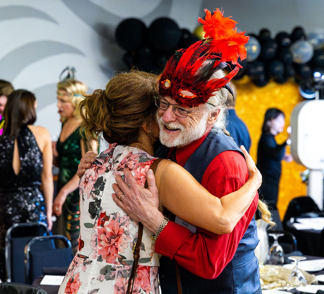 Mark Bailey Hugging Jenny Coyle
