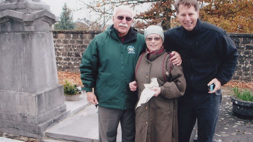 Calvin Van Pelt pictured with his family