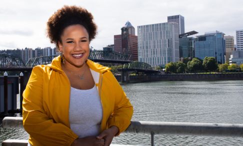 Elona Wilson '18 in Portlan