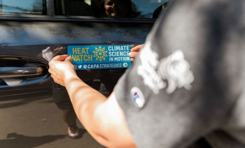 A public health student prepares to run a study connecting increased temperatures and public health concerns.
