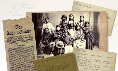 Archive photos and letters from the Indian Training School