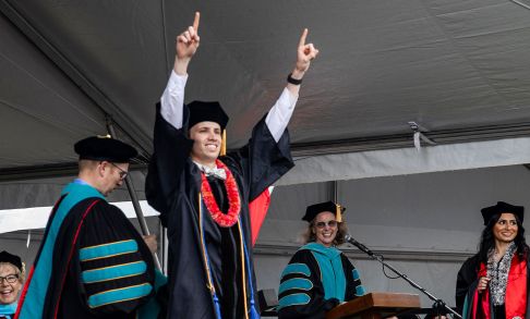 Optometry Student Celebrates Receiving Diploma