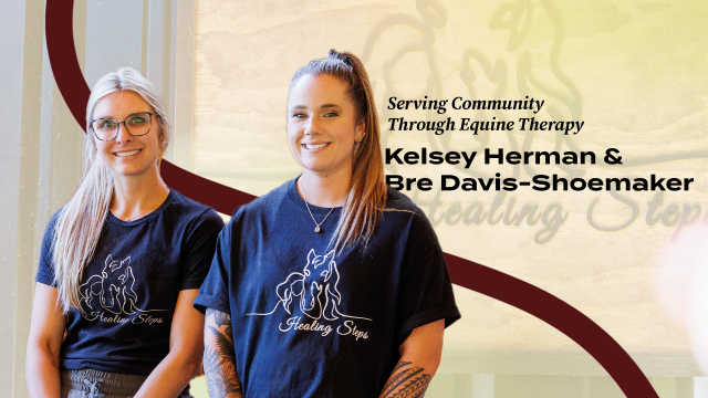 Kelsey Herman OT '19 and Bre Davis-Shoemaker '16, OT '19
