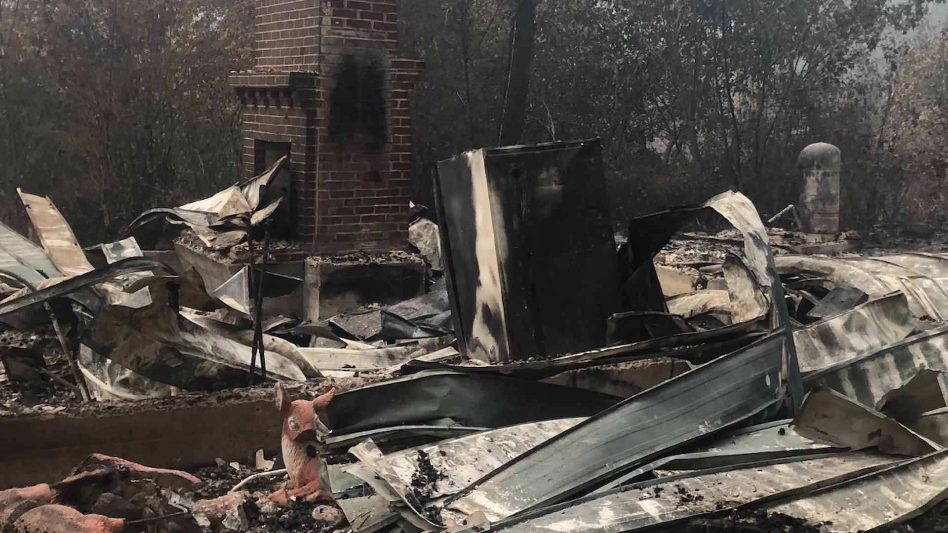 Photo of burned house submitted by Hunter Murphy '23