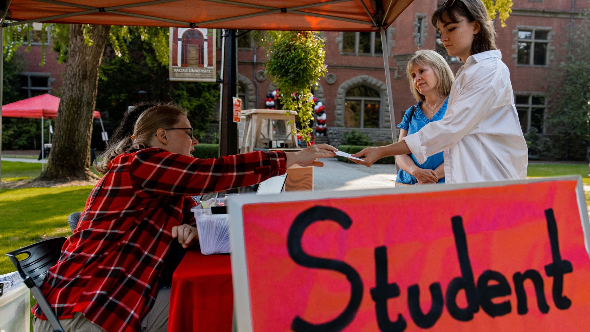 Students on orientation day